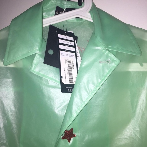 Undercover mint green sheer rain jacket - Picture 3 of 3